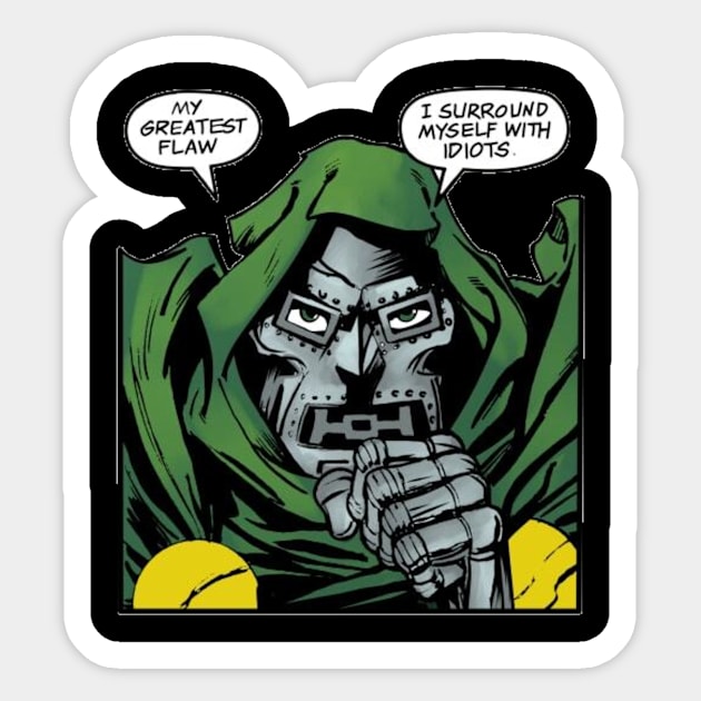 Doctor Doom Sticker by Doctor Doom's Generic Latverian Storefront